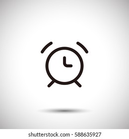 Clock icon. Alarm vector