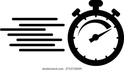 Uhrensymbol mit analogen Wanduhren und Stoppuhr-Timer-Symbolen in schwarz flach und Umriss Stil, Zeitmessung Uhr Piktogramm Paket für Zeitplan Alarm Countdown UI Design