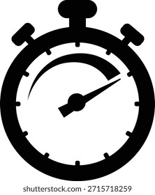 Ícone de relógio com relógios de parede analógicos e símbolos de cronômetro cronômetro em preto plano e estilo de contorno, medição de tempo relógio pictograma pack para programar projeto de IU de contagem regressiva de alarme