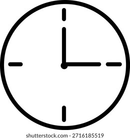 Ícone de relógio com relógios de parede analógicos e símbolos de cronômetro cronômetro em linha preta e estilo de contorno, medição de tempo relógio pictograma pack para programar projeto de UI de contagem regressiva de alarme