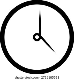 Uhrensymbol mit analogen Wanduhren und Stoppuhr-Timer-Symbolen in schwarzer Linie und Umriss-Stil, Zeitmessung Uhr Piktogramm Paket für Zeitplan Alarm Countdown UI Design