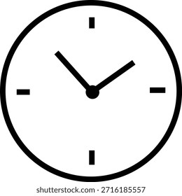 Ícone de relógio com relógios de parede analógicos e símbolos de cronômetro cronômetro em linha preta e estilo de contorno, medição de tempo relógio pictograma pack para programar projeto de UI de contagem regressiva de alarme