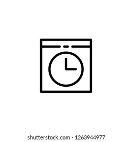 Clock Icon . App User Interface Essential