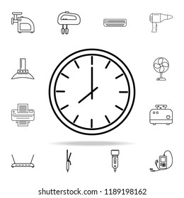 clock icon. Appliances icons universal set for web and mobile
