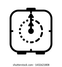 Clock icon with arrow design ,vector or illustration with time concept 