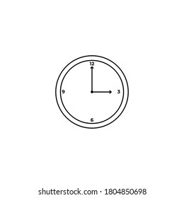 Clock Icon Black Filled And Outline