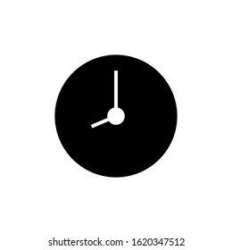 clock icon black and white
