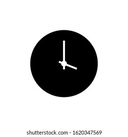 clock icon black and white