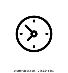 Icono del reloj. Vector de Negocios y Finanzas. Símbolo de estilo de línea.