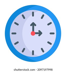clock icon, Christmas and celebrations. flat symbol collection. Editable vector Design