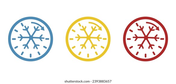 Icono de reloj, Navidad en fondo blanco, ilustración vectorial