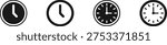 Clock icon collection featuring wall clocks and time symbols representing schedule, deadline and time management concepts. Perfect for business dashboards, productivity tools, office planning, reminders, calendars and digital interface designs.