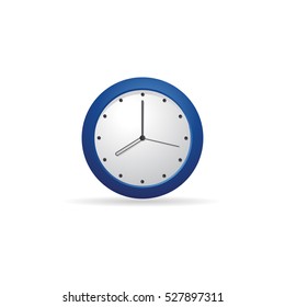Clock icon in color. Alarm waking morning