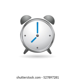 Clock icon in color. Alarm wall time