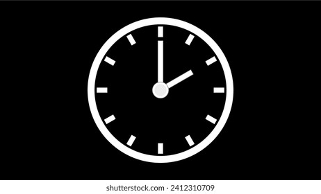 El código de color del icono de reloj 00000 flecha muestra 2 horas aproximadamente de 12.00 a 2.17. en el fondo.