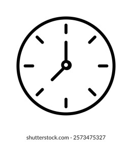 clock icon color editable on white background