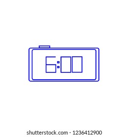 Clock icon color.six o'clock