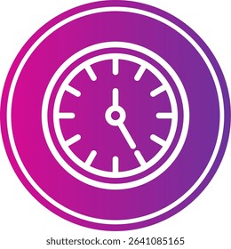 Clock Icon Colorful Style Designs