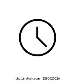 Clock icon. Date sign