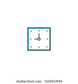 Clock icon design. Essential icon vector illustration design