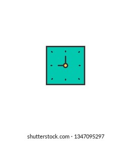 Clock icon design. Essential icon vector illustration