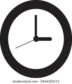 clock icon design illustration eps 10