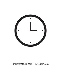 Diseño de icono de reloj aislado en fondo blanco