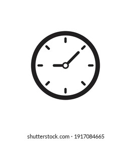 Clock icon design isolated on white background