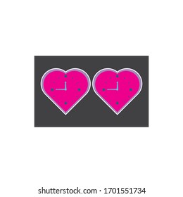 Clock icon design  logo vector illustration and alarm