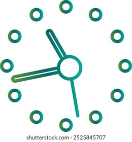 Clock icon design for personal commercial use