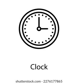 Clock icon design stock illustration