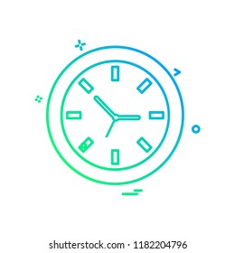 Clock icon design vector Clock icon design vector