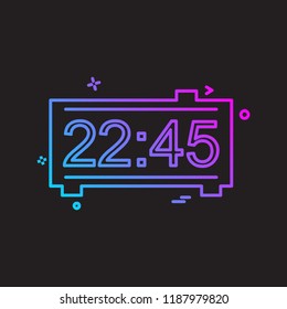 Clock icon design vector