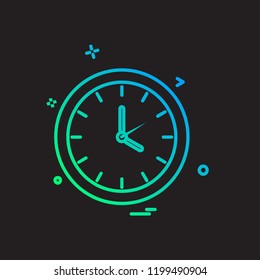 Clock icon design vector
