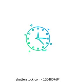 Clock icon design vector 