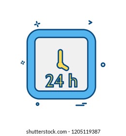 Clock icon design vector