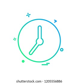 Clock icon design vector