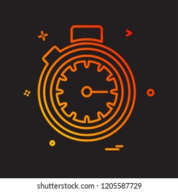 Clock icon design vector