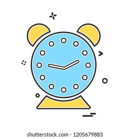 Clock icon design vector