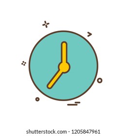 Clock icon design vector