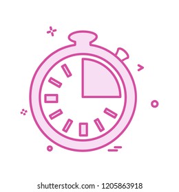 Clock icon design vector 