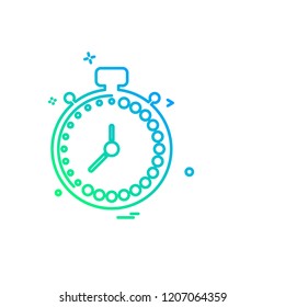 Clock icon design vector 