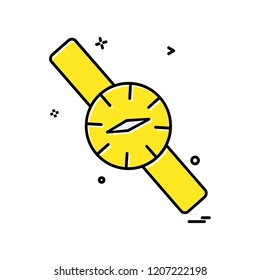 Clock icon design vector