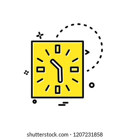 Clock icon design vector