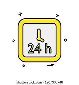 Clock icon design vector