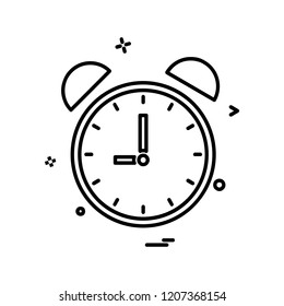 Clock icon design vector