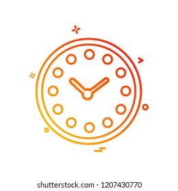 Clock icon design vector
