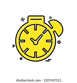Clock icon design vector