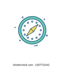 Clock icon design vector