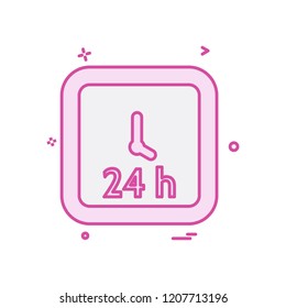 Clock icon design vector